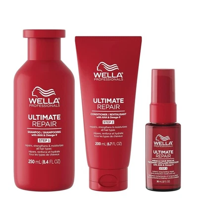 Kit de introducción pequeño Wella Ultimate Repair - Trío de champú, acondicionador y rescate capilar Foto 1 de 4