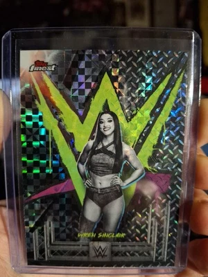 WWE 2025 Topps Finest Wren Sinclair Xfractor Uncommon #155 SP - Image 1 of 2