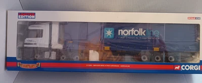 Mercedes Benz Actros Curtainside - Norfolkline - 1:50 Corgi CC13806 - Bild 1 von 4