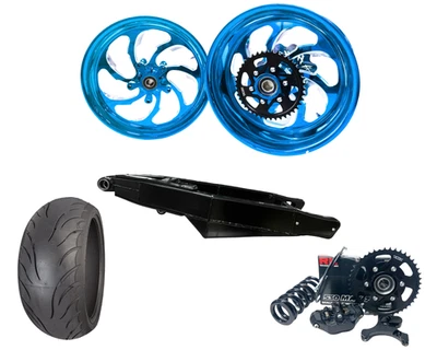 KIT NEUMÁTICO HAYABUSA 240 FAT CANDY BLUE SAMURAI 1999-2007 SUZUKI HAYABUSA Foto 1 de 2