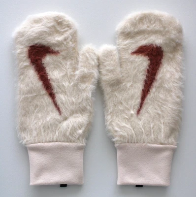 Mitones de punto de felpa Nike de piel sintética para mujer M/L guayaba hielo/naranja resistente Foto 1 de 3