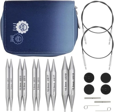 Juego de agujas intercambiables KnitPro Nova 5" (13 cm)- gruesas Foto 1 de 4