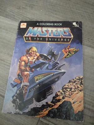 Vintage 1982 Golden MASTERS OF THE UNIVERSE Coloring Book He-Man Skeletor Teela - Image 1 of 4