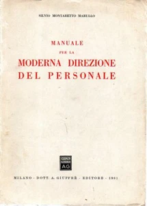 @N39 Manuale per la moderna direzione del personale Marullo Giuffrè 1961 - Picture 1 of 1