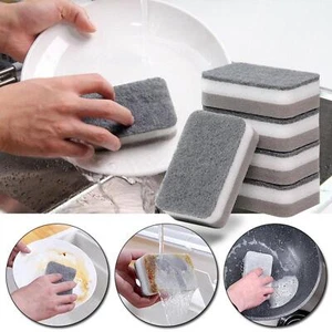1Pcs Dish Sponge For Kitchen Heavy Duty Scrub Sponges Sponge` ual-Sided S4K84 - Picture 1 of 12