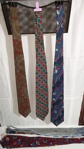Ties Vintage Silk Men  Biella,Mario Valentino,Strathmore By Richman - Picture 1 of 3