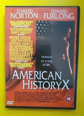 American History X [DVD] 1999, Edward Norton, Edward Furlong - Free Postage - Image 1 of 4