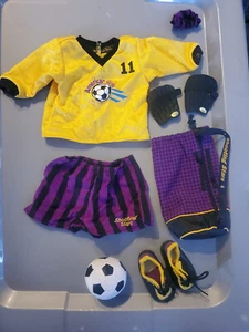Vintage American Girl Pleasant Company Soccer Outfit w/ Accessories (Retired) - Picture 1 of 1