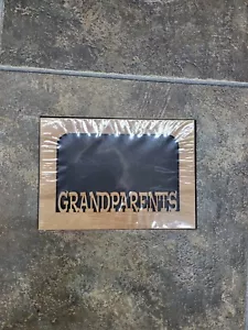 Brand New 5x7 Laser Engraved "GRANDPARENTS" Picture Frame Matte - Picture 1 of 1
