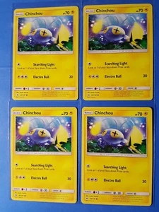 4x Chinchou 49/149 Pokemon card Sun & Moon base set common NM - Picture 1 of 1
