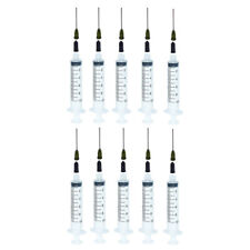 10ml/10cc Luer Lock Syringes 14G Blunt Tip Fill Needles 1.5" Cap Pack of 10