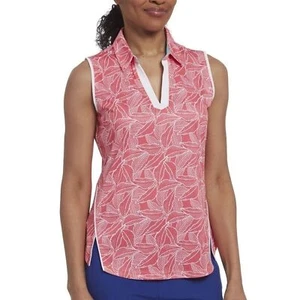 Pebble Beach Women Sleeveless Golf Tank Top Collared Slim Fit Size XL / L - Picture 1 of 11
