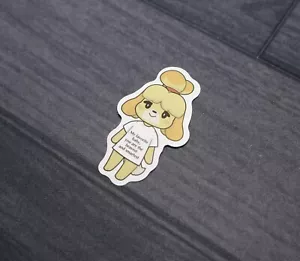 Animal Crossing | Isabelle Sticker Decal | Great For Bottles, Laptops etc - Picture 1 of 4