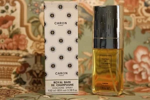 Vintage CARON Royal Bain de Champagne 100 ml Köln 1970er Jahre Neu im Karton - Bild 1 von 1