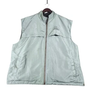 Ducks Unlimited Vest Men's XL Green Reversible Black Fleece Hunting Fishing - Picture 1 of 9