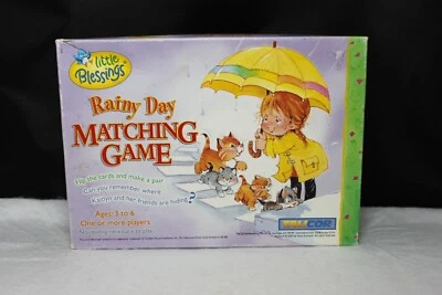 Винтажная игра 2003 Talicor Little Blessings Rainy Day Matching 100% комплект - Изображение 1 из 4