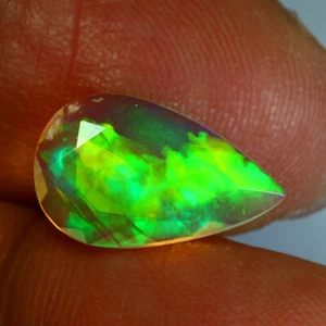 1,18Ct IF Eccezionale 13 X 8mm Arcobaleno Multi Flashy 3D Tinta Unita Gioco Opale - Foto 1 di 5