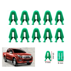 10Pcs Green Clip Lock Radio Console Fits Isuzu D-Max 2012 - 2019 - Picture 1 of 4