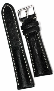 24mm /20 echt STRAUß BAND ostrich skin STRAUSSENLEDER Größe 120X80mm - Bild 1 von 2