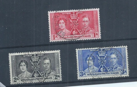 Somaliland Protectorate Stamps. 1937 George VI Coronation used. (AH272) Cover