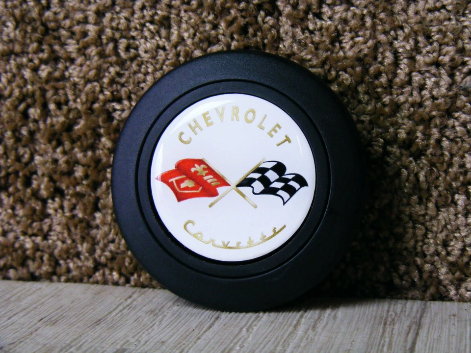 Chevrolet Corvette Hupenknopf Horn Button Nardi Momo Grant OMP C1 C2 C3 C4 - Imagem 1 de 2
