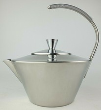 Vintage Retro Stainless Steel Teapot 18/8 Rare MG Denmark Modernist Designer
