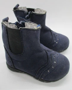 New Koala Kids baby size 3 blue ankle boots - Picture 1 of 3