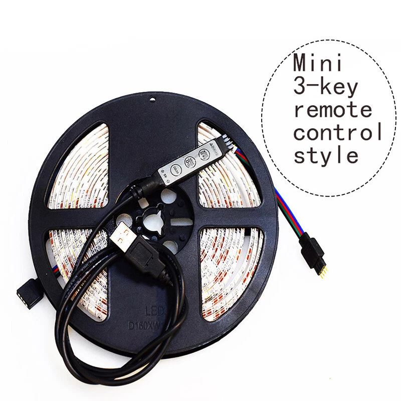 1-5M 5050 RGB LED Lichtstreifen Farb Verändernd Klebeband Mit Fernbedient Heim - Bild 1 von 4