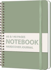 Journaling Notebooks, A5 Lined Spiral Notebook for Women & Men, 146 Pages Colleg - Picture 1 of 12