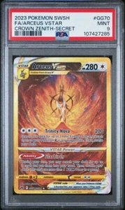 PSA 9 Arceus VSTAR Secret Rare GG70/GG70 Crown Zenith Pokemon 2023 - Picture 1 of 2