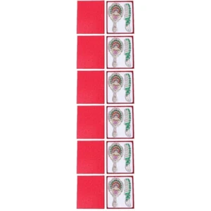 6 Sätze tragbarer Make -up -Spiegel Mini -Waschtischspiegel mit Kamm Eleganter - Bild 1 von 12