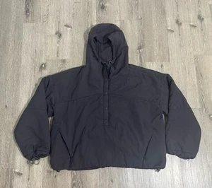 Free People Movement Pippa Jacket Womens Medium Black Pullover Hooded Pockets - Picture 1 of 11