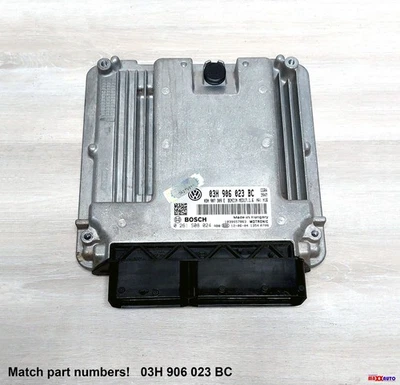 2011-2014 VW VOLKSWAGEN TOUAREG 3.6L ECM ECU ENGINE CONTROL MODULE 03H906023BC - Image 1 of 4