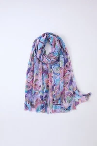 Floral Abstrakt Bedruckt Schal Klassisch Leicht Dünn Weich Hijab Schal Halstuch - Bild 1 von 6