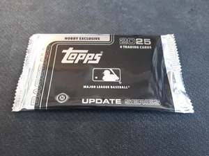 2025 Topps Update Series Baseball Sealed Silver Pack (4 Karten) From Hobby Box - Bild 1 von 2