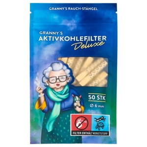 Granny's® Deluxe Aktivkohlefilter 50 Stück | Ø 6 mm Filtertips | hybrider Filter - Bild 1 von 7