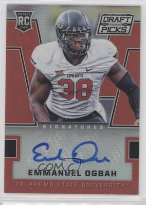 2016 Panini Prizm Collegiate Draft Picks Red Emmanuel Ogbah #177 Rookie Auto RC - Image 1 of 2