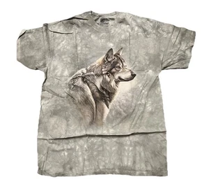 Camiseta The Mountain Wolf Tie Dye Gris Azul Salvaje Adulto Hombre Grande 10664 Nueva - Imagen 1 de 5