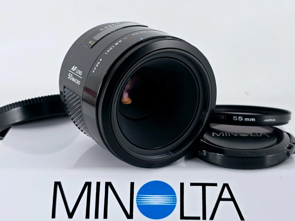 🌸[Casi COMO NUEVO] Lente macro Minolta Maxxum 50 mm F2,8 AF para Sony A de Japón Foto 1 de 4
