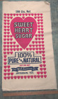 SWEET HEART SUGAR COLORFUL LINEN SACK 1940s NEW OLD STOCK DUNCAN JEFFERSON TEXAS
