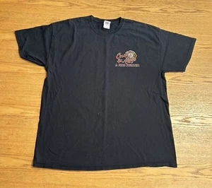 Once And Always A Fire Fighter T-Shirt XL Kurzarm schwarz Bahnhofsabzeichen rot - Bild 1 von 7