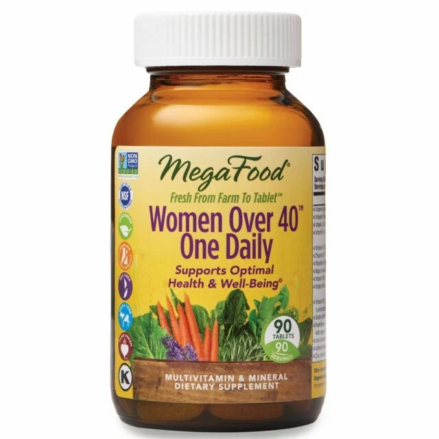 MegaFood Women Over 40 One Daily Multivitamin and Mineral Dietary Supplement - 90 Tablets