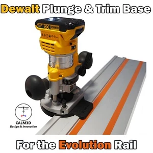 Dewalt DCW600 DNP612 Dual Fit Sub-Base for use on the Evolution Rail - INC P&P - Picture 1 of 11