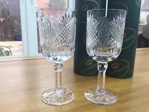 Tyrone Crystal ‘Glenshane’ White Wine Glasses Unused Boxed 16.5 cms (6 1/2") - Picture 1 of 4