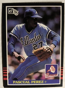 1985 Donruss Pascual Perez Baseball Card #507 Braves Pitcher Mid-Grade - Picture 1 of 2