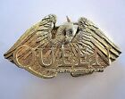 Queen - The Show Must Go On - Official 1992 Fan Club Gold Plated Belt Buckle 