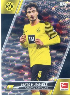 2021-22 TOPPS BUNDESLIGA  SPECKLE PARALLEL BVB MATS HUMMELS #60 - Image 1 of 2