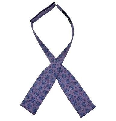 PAJARITA CHARVET púrpura/azul geométrica seda LUJO FRANCIA  Foto 1 de 2