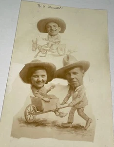 Rara antica foto istantanea arcade gruppo divertente cartone animato caricatura americana! US! - Foto 1 di 5