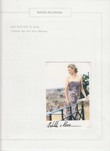 Princesa Mafalda von Hessen autógrafo original en foto, realeza Alemania (L6341) - Imagen 1 de 1